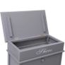 Shoe Cabinet Grey 50x28x98 cm Paulownia Wood Image 2