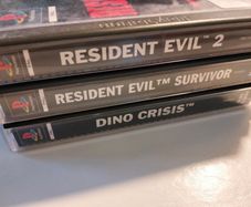 Resident Evil 2 + Dino Crisis + Survivor ps1 PlayStation 1