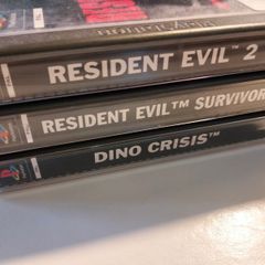 Resident Evil 2 + Dino Crisis + Survivor ps1 PlayStation 1
