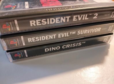 Resident Evil 2 + Dino Crisis + Survivor ps1 PlayStation 1