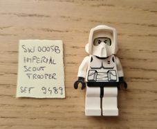 lego sw0005b imperial scout trooper, set star wars 9489