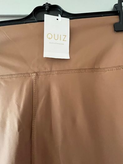 New Quiz Camel PU  Leggings
