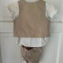 Four Piece Linen Blend Baby Boy Outfit NEW Image 7