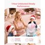 Cotton Candy Machine Commercial, 1000W Electric Candy Floss Maker, Easy Use with 38cm Stainless Steel Bowl and Sugar Scoop, Makes Hard Candy for Home Kids Birthday, Family Party, Blue Image 3