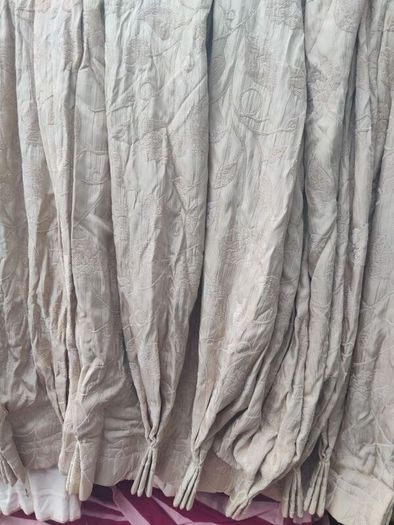 Made to measure French pleated fully lined very heavy curtains