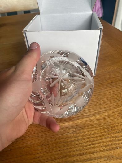 Dingle crystal hand-made ashtray / mini-bowl