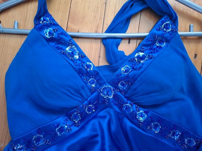 Long Blue Debs Dress