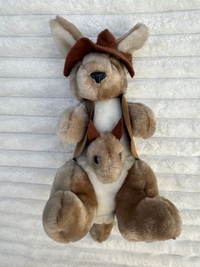 Grab a Jumbuck approx. 12 Kangaroo with Joey plush Used Please see photos