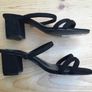 Black suede sandals - M&S Collection - size 4 1/2 wide - brand new tagged Image 3