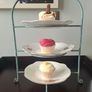 Cake Stand with 3 Vintage Plates Image 2