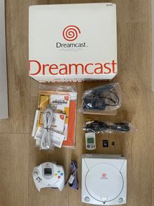 Sega Dreamcast White Boxed modded 32GB sd card, 1 controller and VMU, retro console Neo Geo, Nintendo Nes / Snes, Sega Genesis. Free Region