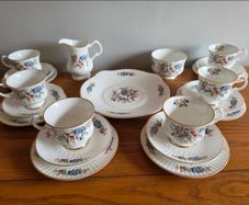 21pce Royal Tara China Tea Set - Harmony Collection