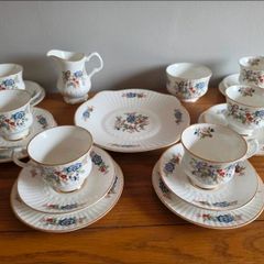 21pce Royal Tara China Tea Set - Harmony Collection