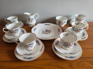 21pce Royal Tara China Tea Set - Harmony Collection