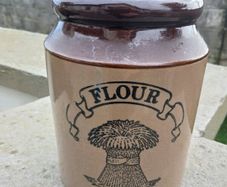 Vintage PEARSON Earthware Flour Jar