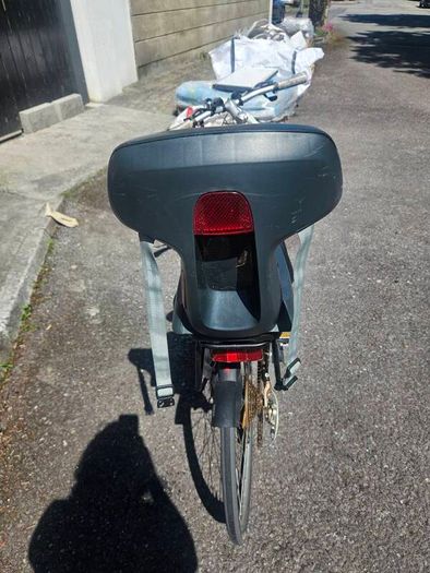 Ladies bike with rear child carrier