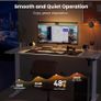 100 x 60 cm Standing Desk, Electric Height Adjustable Desk with 2 Hooks Image 5