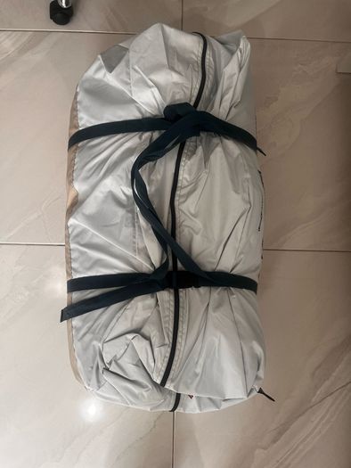 Tent QUECHUA Inflatable 4-person camping tent, Air Seconds 4.1 Fresh & Black - Beige