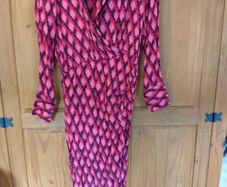 ladies river island wrap dress maxi size 10