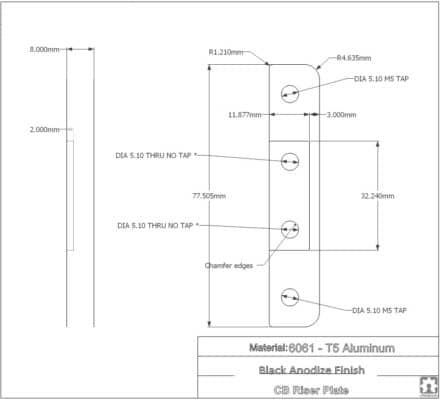 C Beam Riser Plates