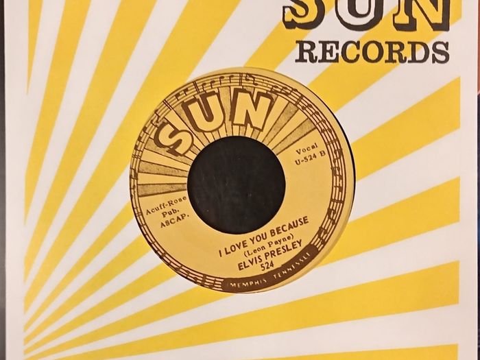 Elvis Presley I Got a Woman/I Love you Because-On Sun Label