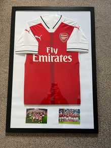 Framed Jersey Arsenal FA Cup Winner 2016/2017 Home Pumw