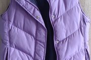Warm vest with pockets purple fits 6-8-10