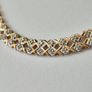 9ct gold diamond bracelet. Image 5