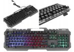 New GT-5 PC Metal Gaming LED Rainbow Backlight Wired USB Keyboard 104 Keys #885