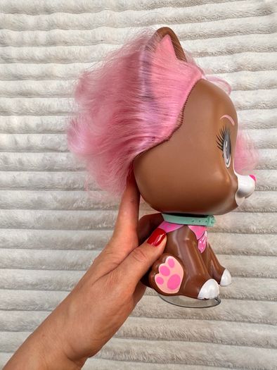 VIP Pets Mega Pet Dog Nyla Toy Figure Head  IMC Toys approx. 21 cm. Used Please see photos