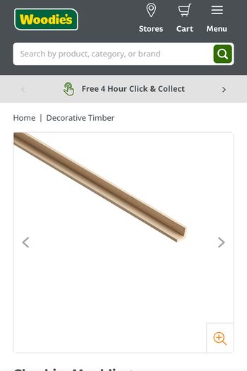 Wood Cushion Corner Moulding