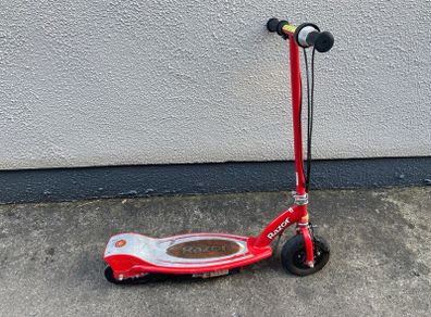 Red Razor electric kids scooter