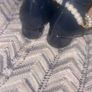 Brand new navy girls shoe with heel size 11 & size 13 Image 5