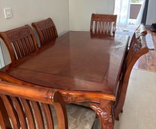 Gorgeous 7-Piece Solid Wood Dining Set.