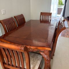 Gorgeous 7-Piece Solid Wood Dining Set.