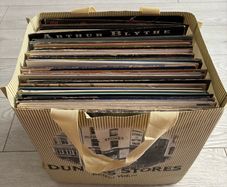 Bag of vinyl records