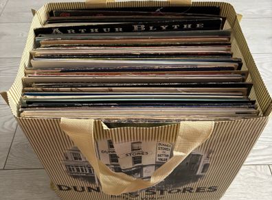 Bag of vinyl records