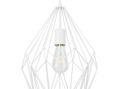 GoodHome Phobeto Matt White Pendant ceiling light, (Dia) 310mm