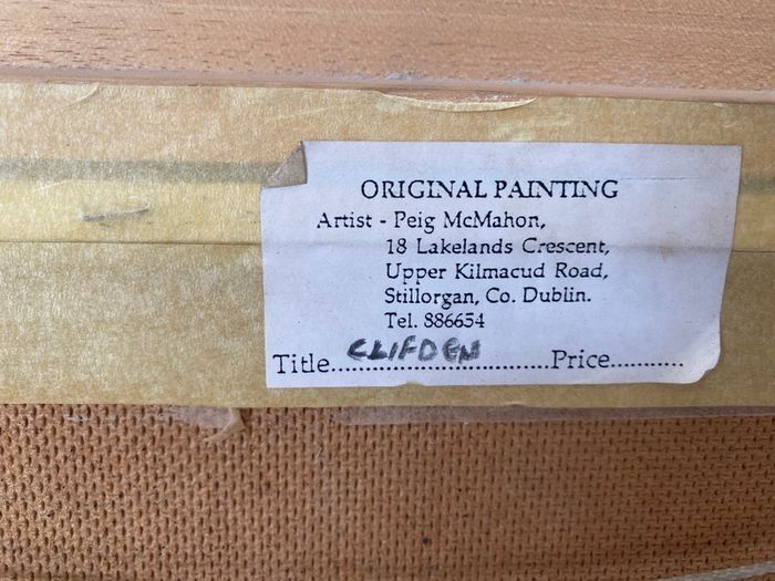 Oil painting Thatch cottage Clifden