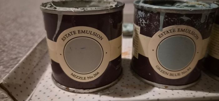 paint samples - greens