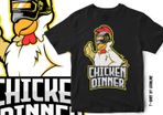 Pubg t-shirts gaming t-shirts winner winner chicken dinner t-shirts for adults and kids