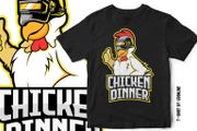 Pubg t-shirts gaming t-shirts winner winner chicken dinner t-shirts for adults and kids