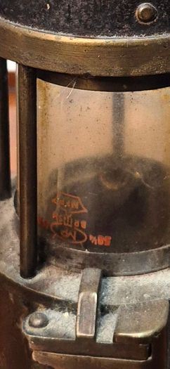 Rare Antique Type S L Miners Safety Lamp Protector Lamp Co. No. 199