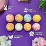 8 x Bath Bombs Value Women's Set, Handmade, Moisturising, Vegan & Cruelty Free, Beauty Spa Gift Set, Bath Fizzers Image 2