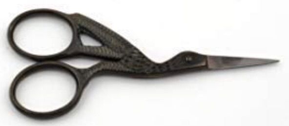 Stork Scissors, Embroidery Scissors, Sewing Scissors, Paper Craft Scissors, Stainless Steel Sharp Tip 3.5"-Inch