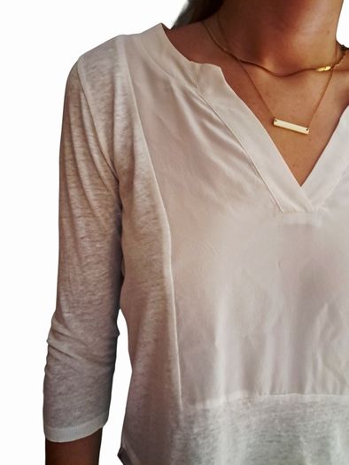SANDRO Linen and Silk Top