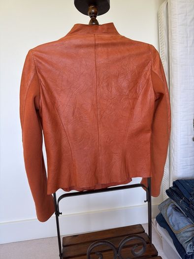 Cigno Nero Genuine Leather Jacket in Tan  UK 10 / EU 38