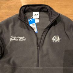 NEW Adidas Originals Graphic Regular Polar Fleece Quarter-Zip Jacket L