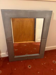Grey Framed Mirror