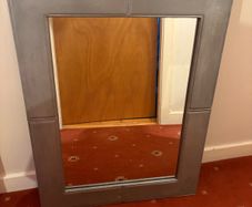 Grey Framed Mirror